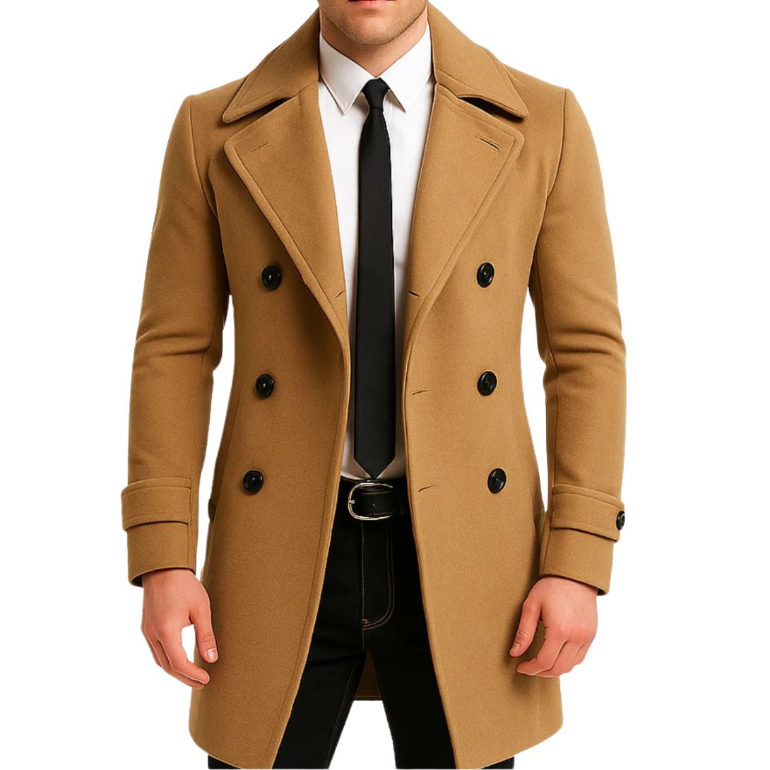 HUDSON | DOUBLE-BREASTED WOOL COAT