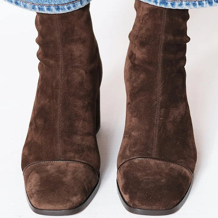 SLOANE | SQUARE-TOE HEELED BOOTS