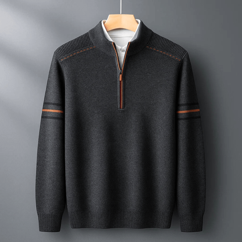 DENNIS | MODERN HALF-ZIP SWEATER EASE