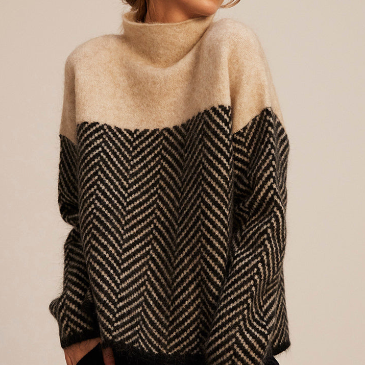 MILA | COTTON TURTLENECK SWEATER