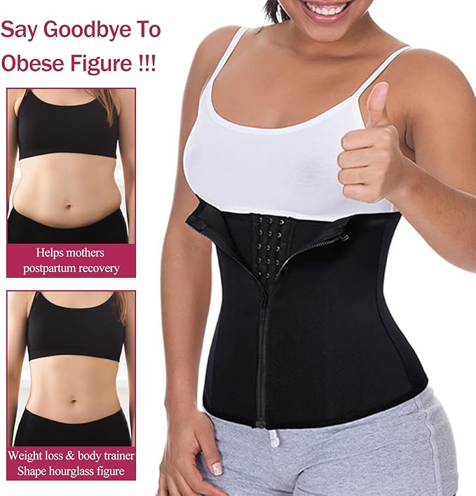 WOMEN’S UNDERBUST WAIST TRAINER – ZIP & HOOK SUPPORT