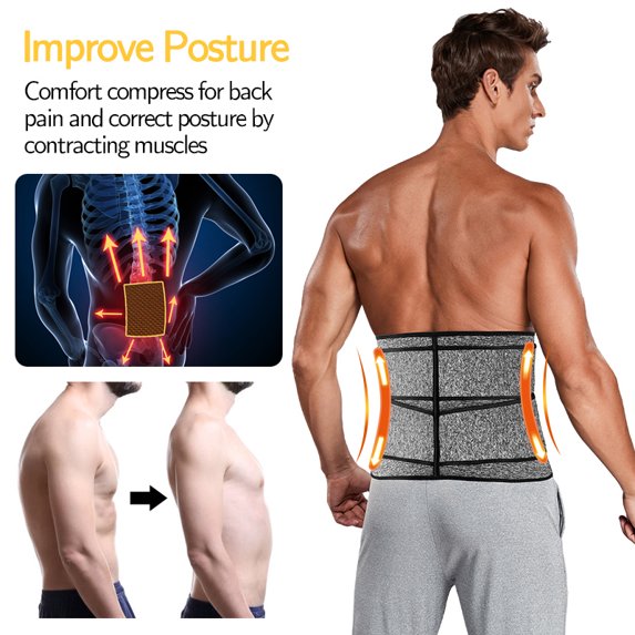 MEN’S HEAT-ACTIVATING WAIST TRAINER – CORE SUPPORT & SWEAT BOOST