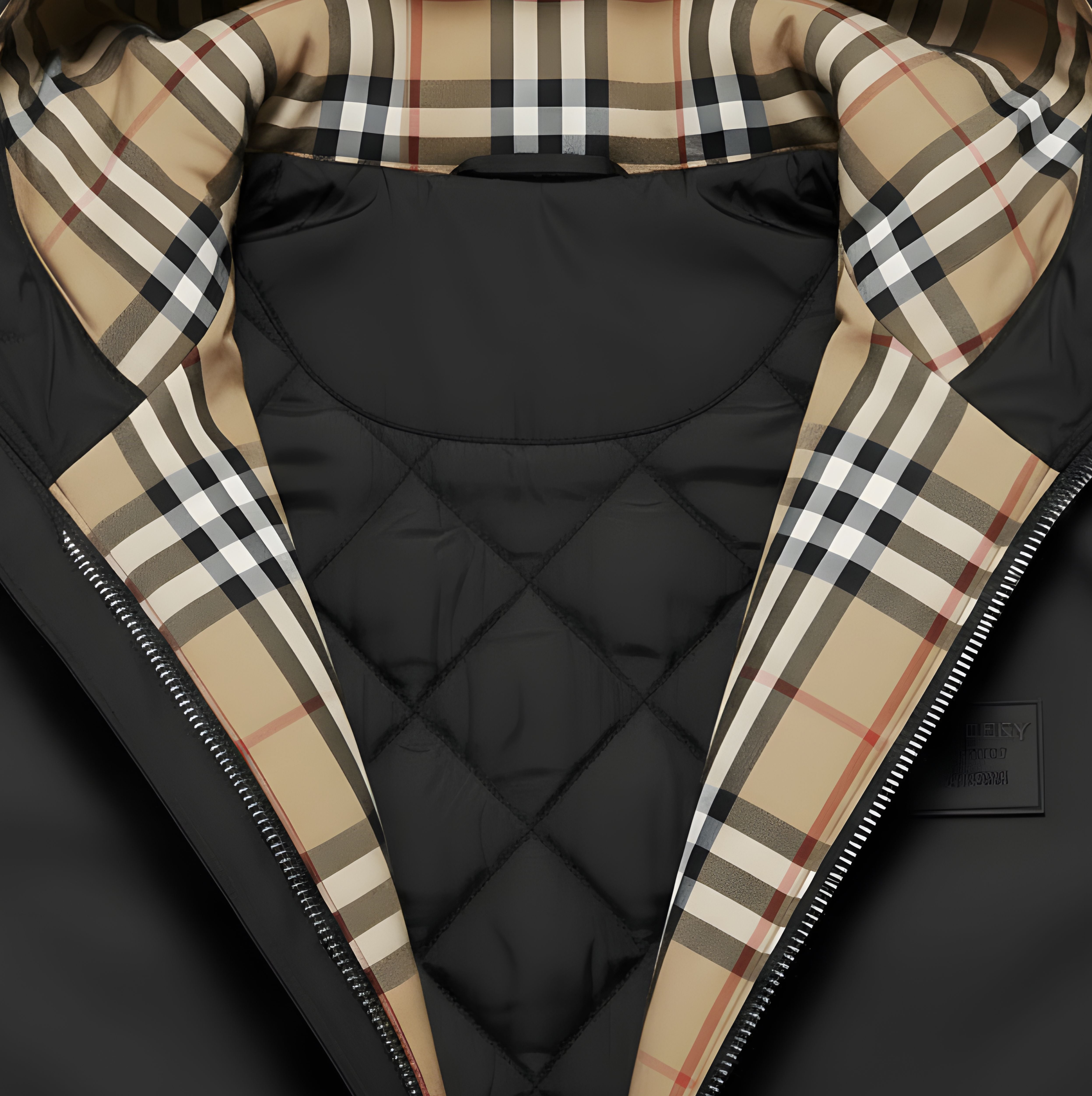 BURMONT | CHECK HOODED JACKET