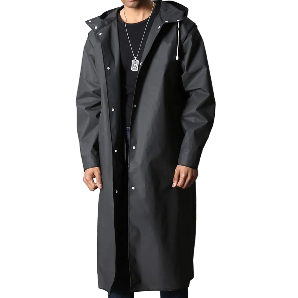 BRUCE | MEN'S BLACK RAINCOAT