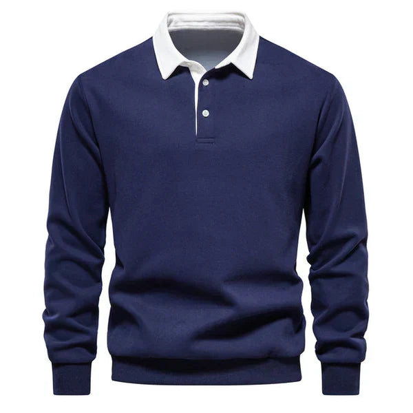 SEM | LONG-SLEEVE POLO SWEATER
