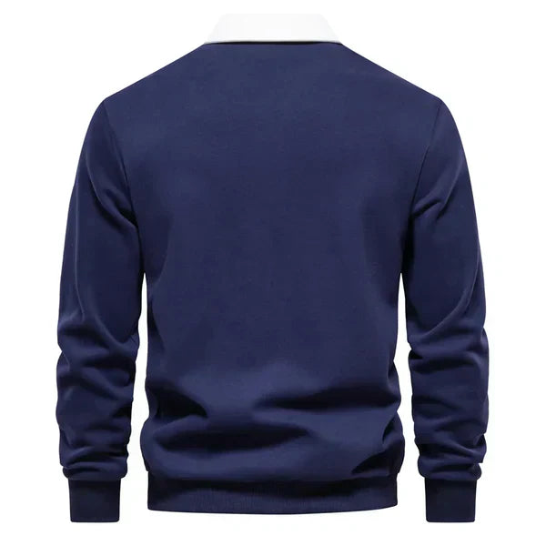 SEM | LONG-SLEEVE POLO SWEATER