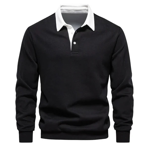 JOSHUA | LONG-SLEEVE POLO SWEATER