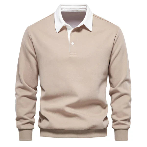 JOSHUA | LONG-SLEEVE POLO SWEATER