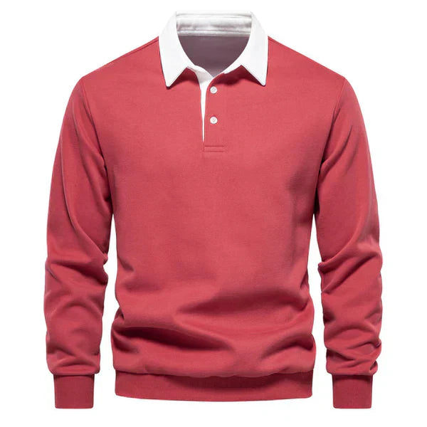 JOSHUA | LONG-SLEEVE POLO SWEATER