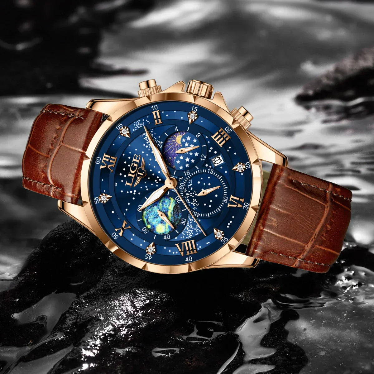 Celestial Chronograph Wrist Watch