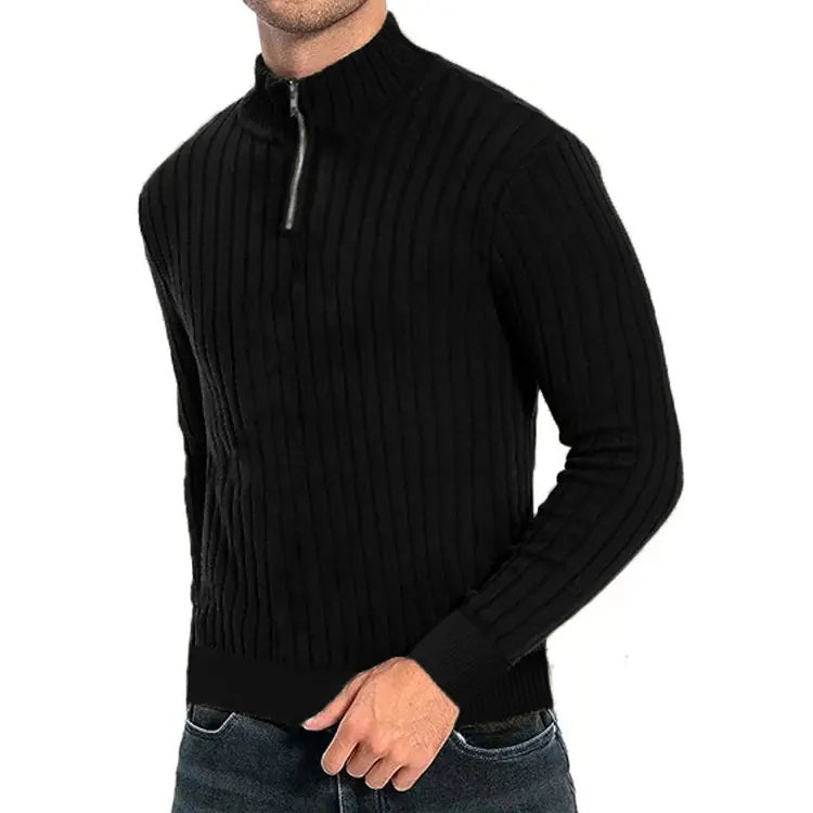 GERALD | HALF-ZIP KNIT SWEATER