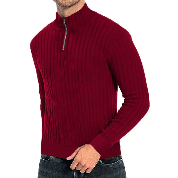 GERALD | HALF-ZIP KNIT SWEATER