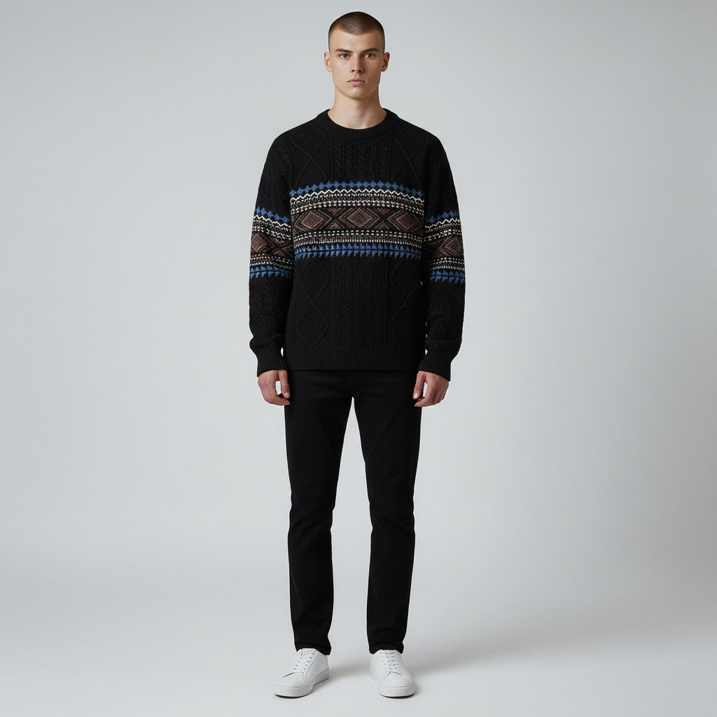 HOWARD | NORDIC TEXTURED WINTER SWEATER
