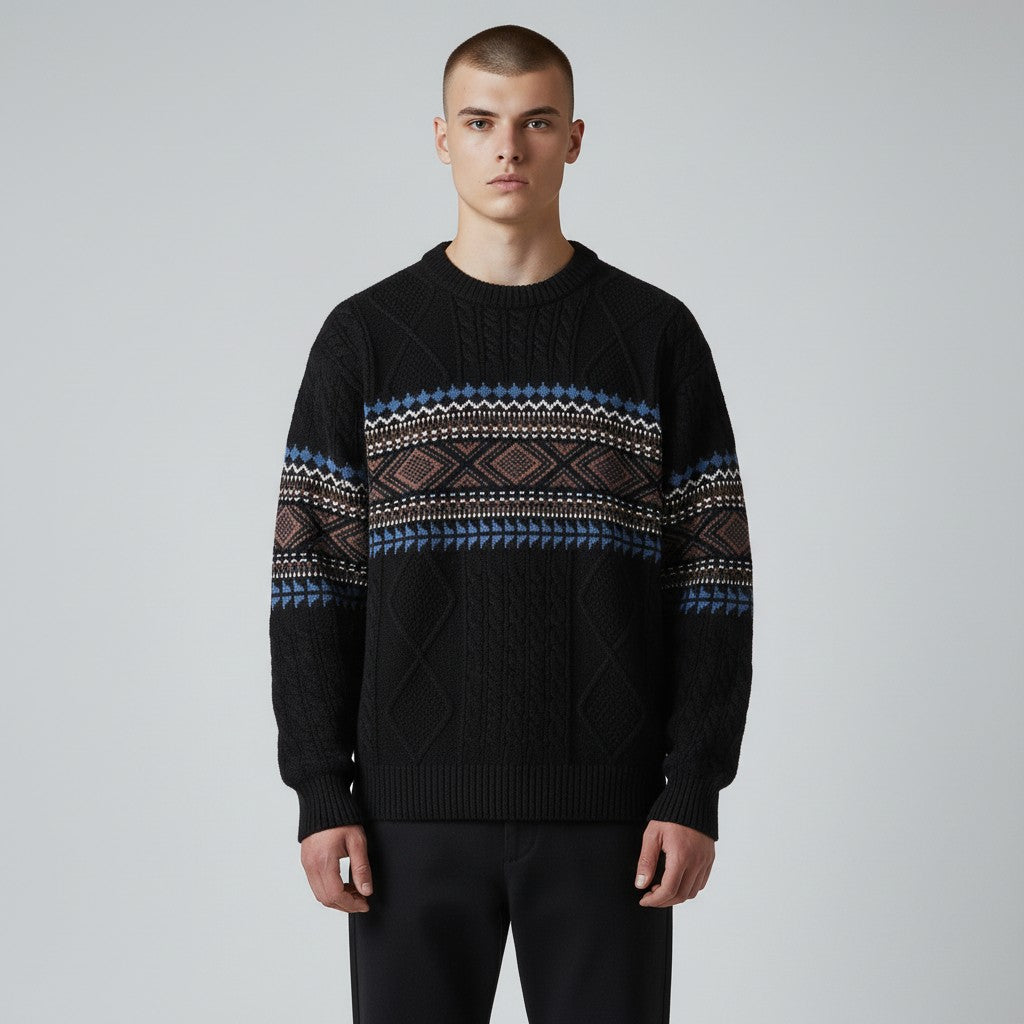 HOWARD | NORDIC TEXTURED WINTER SWEATER