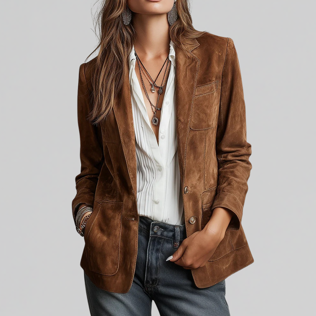 BRENDA | SOFT SUEDE-TOUCH BLAZER