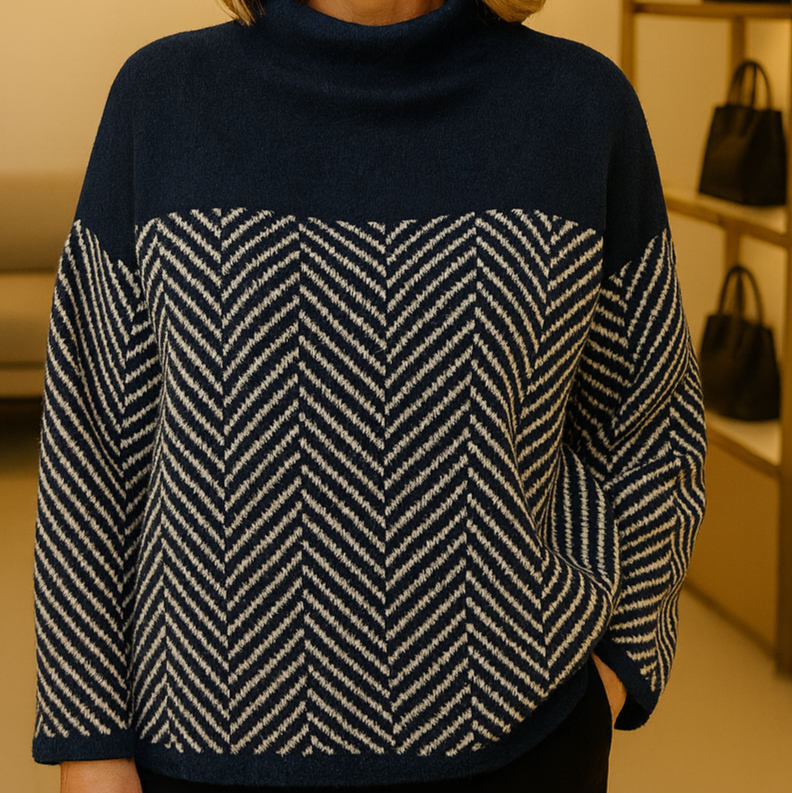 MILA | COTTON TURTLENECK SWEATER